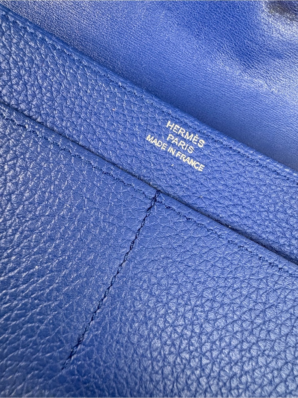 Hermes Dogon Wallet in Electric Blue Togo Leather - Picture 5 of 9